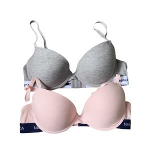 Nautica 34C Bra 2Pack Pink and Grey